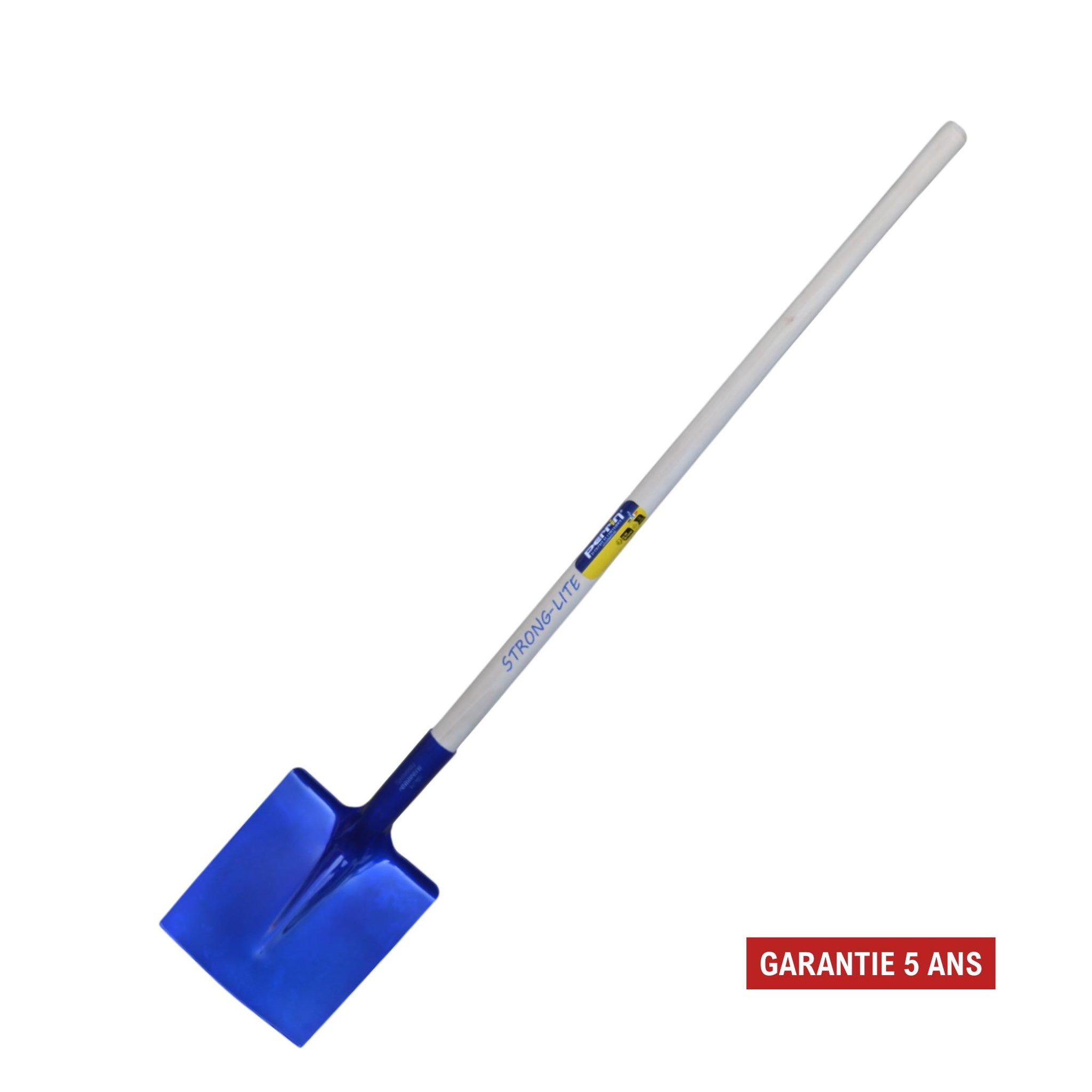OUTILS PERRIN Pelle aluminium carrée - 25 cm - strong-lite manche bois pefc