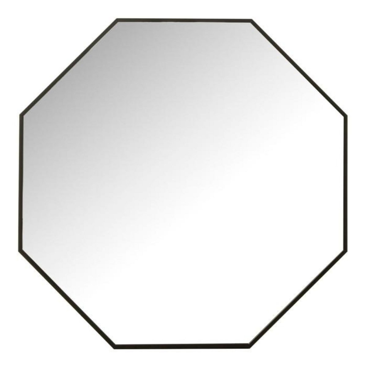 Paris Prix Miroir Mural Déco  Octogone  65cm Noir