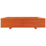 Voir la diapositive 5 : VIDAXL Jardiniere cire marron 110x110x26,5 cm bois de pin massif