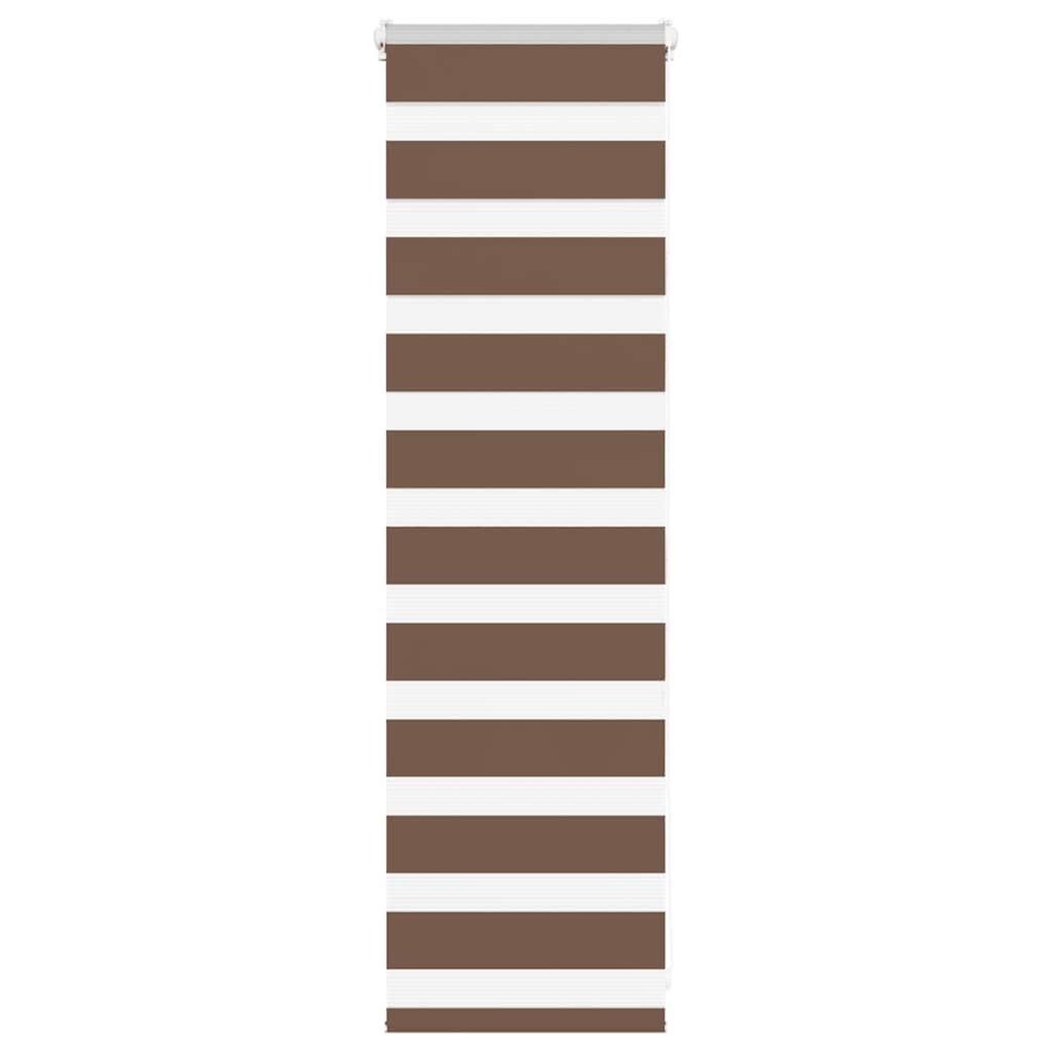 VIDAXL Store zebre marron 45x100 cm largeur du tissu 40,9 cm polyester