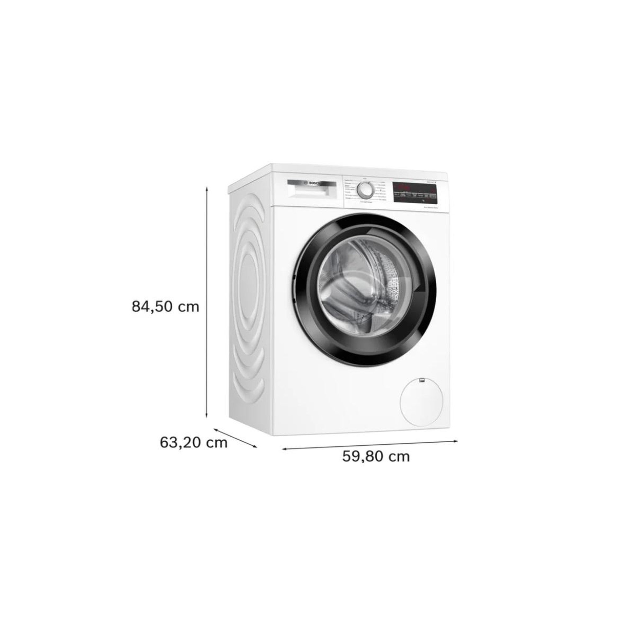 Voir la diapositive 6 : BOSCH Lave-linge frontal 9kg 1400 tours/min - WUU28T69FR