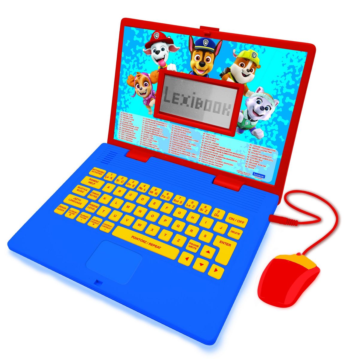 Lexibook Ordinateur portable éducatif bilingue La Pat Patrouille (EN/PL)