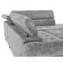 Voir la diapositive 6 : LISA DESIGN Marlo - canapé d'angle droit 5 places convertible avec coffre et têtières en velours texturé