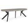 Voir la diapositive 2 : Paris Prix Table Ronde Extensible  Zefane  160-260cm Noir & Gris