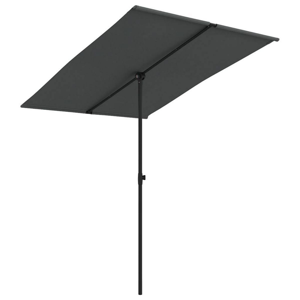 VIDAXL Parasol de jardin avec mat en aluminium 2x1,5 m Anthracite