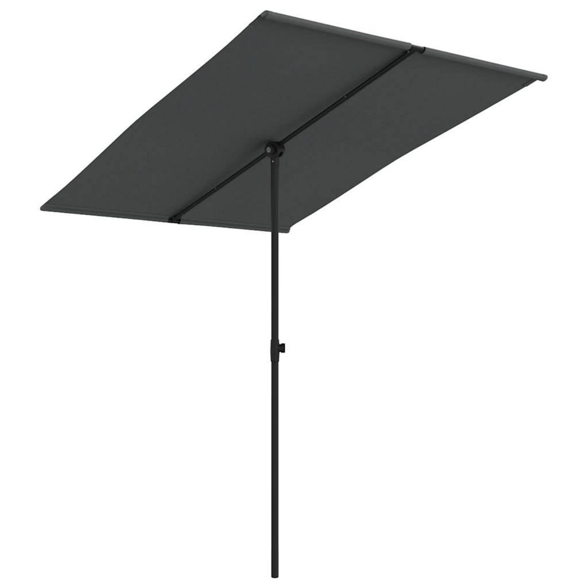 VIDAXL Parasol de jardin avec mat en aluminium 2x1,5 m Anthracite