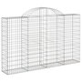 Voir la diapositive 3 : VIDAXL Paniers a gabions arques 18 pcs 200x30x120/140 cm Fer galvanise