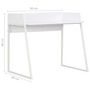 Voir la diapositive 6 : VIDAXL Bureau Blanc 90x60x88 cm