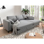 Voir la diapositive 3 : LISA DESIGN Tala - canapé d'angle droit - convertible avec coffre - 4 places - en tissu