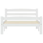 Voir la diapositive 4 : VIDAXL Cadre de lit sans matelas blanc bois de pin massif 100x200 cm