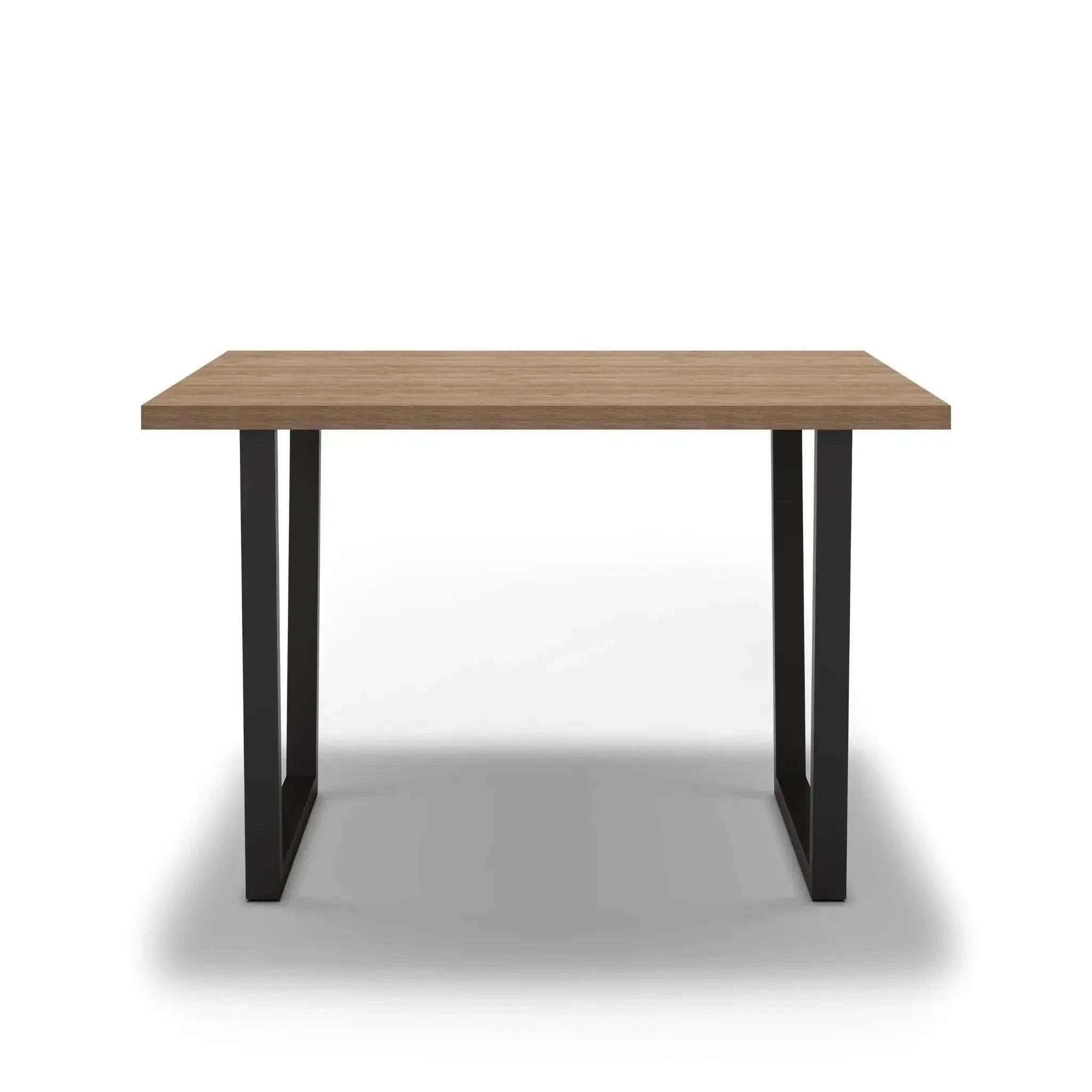 CASANOVA PARIS Neva - table à manger rectangulaire 180cmpieds en métal noir - chêne clair