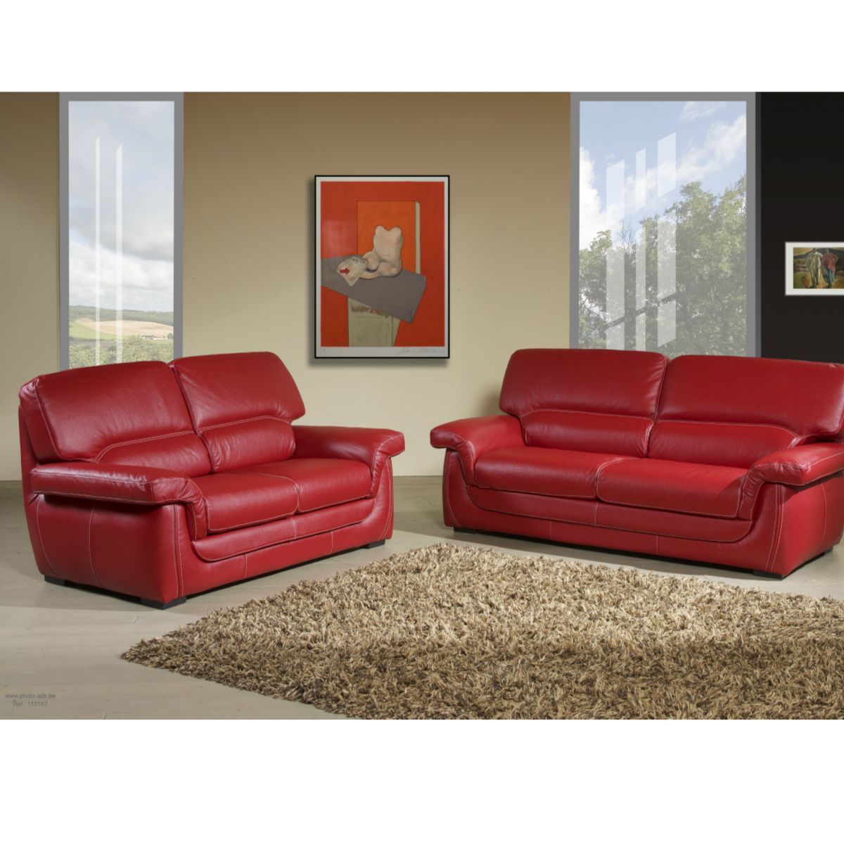 Canapé cuir CELESTINE