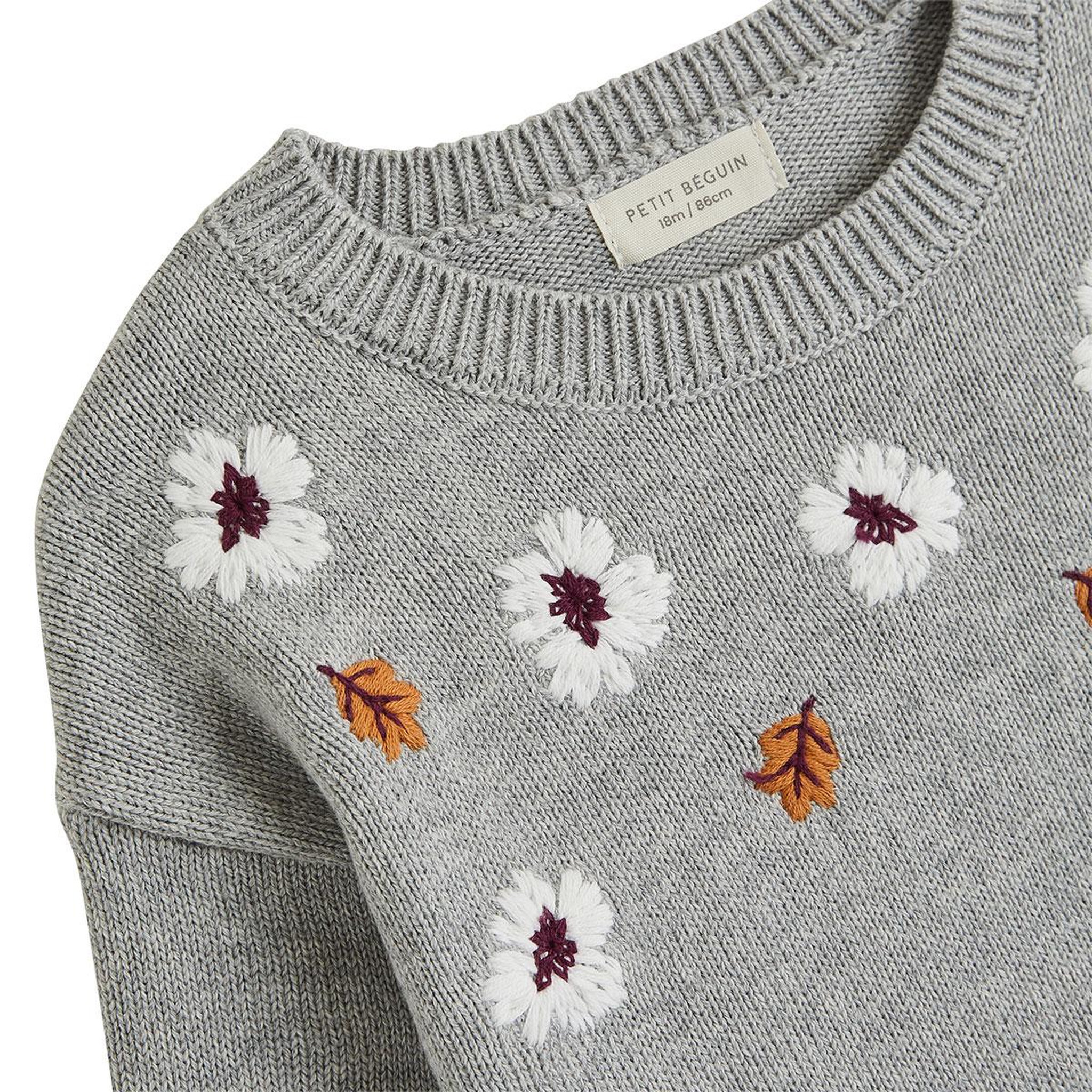 Voir la diapositive 3 : PETIT BEGUIN Pull enfant en tricot Aimée