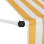 Voir la diapositive 5 : VIDAXL Auvent retractable manuel 100 cm Rayures oranges et blanches