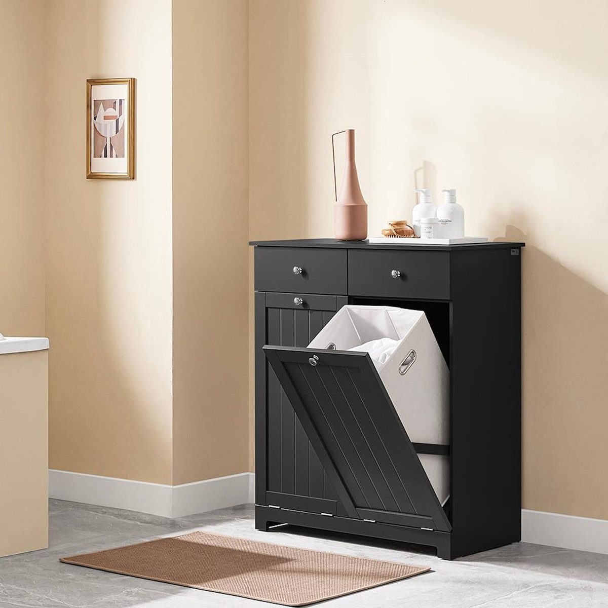 SOBUY SoBuy - Meuble De Buanderie à deux tiroirs - Moderne - BZR33-II