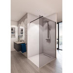AURYS AURYS Paroi de douche en kit BALEARES GREY - Verre Timeless 8 mm trempé by Saint-Gobain - L.100 cm x H.198 cm