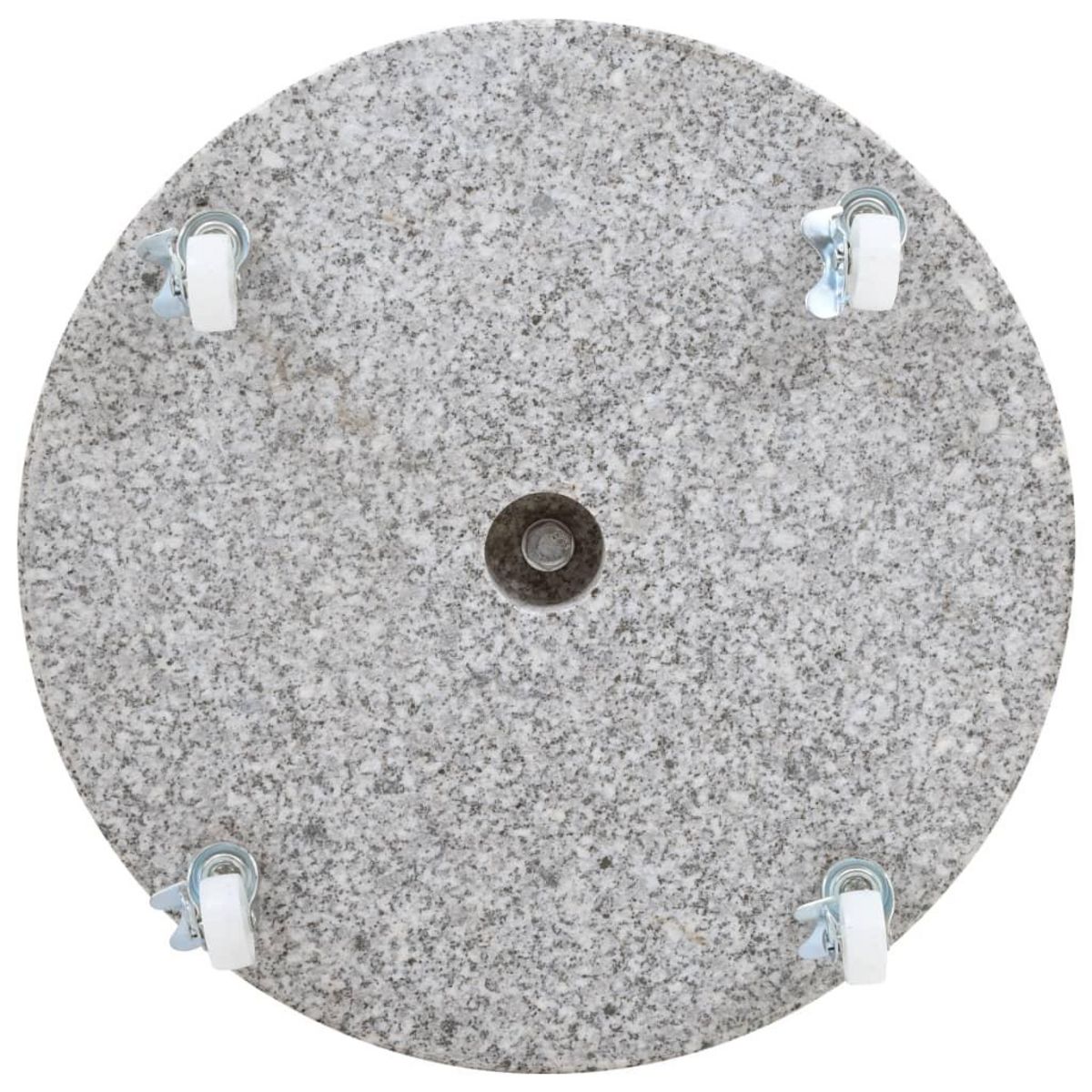 VIDAXL Socle de parasol Granite 30 kg Rond Gris