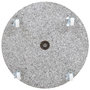 Voir la diapositive 3 : VIDAXL Socle de parasol Granite 30 kg Rond Gris