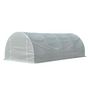 Voir la diapositive 4 : OUTSUNNY Serre de jardin tunnel surface sol 18 m² 6L x 3l x 2H m châssis tubulaire renforcé 24 mm 8 fenêtres blanc