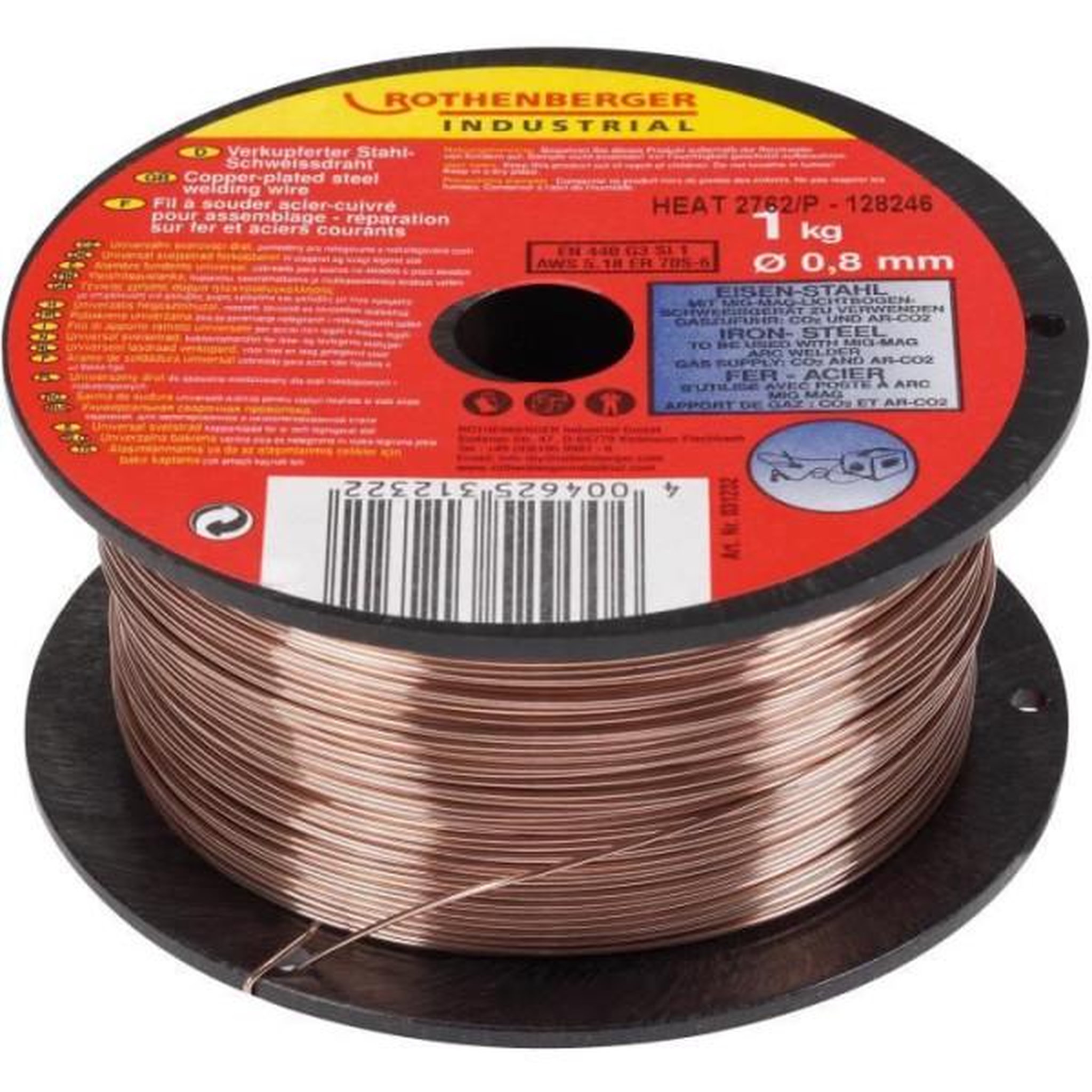 ROTHENBERGER Fil a souder - ROTHENBERGER - Acier et cuivre - Ø0,8 mm - 1 kg