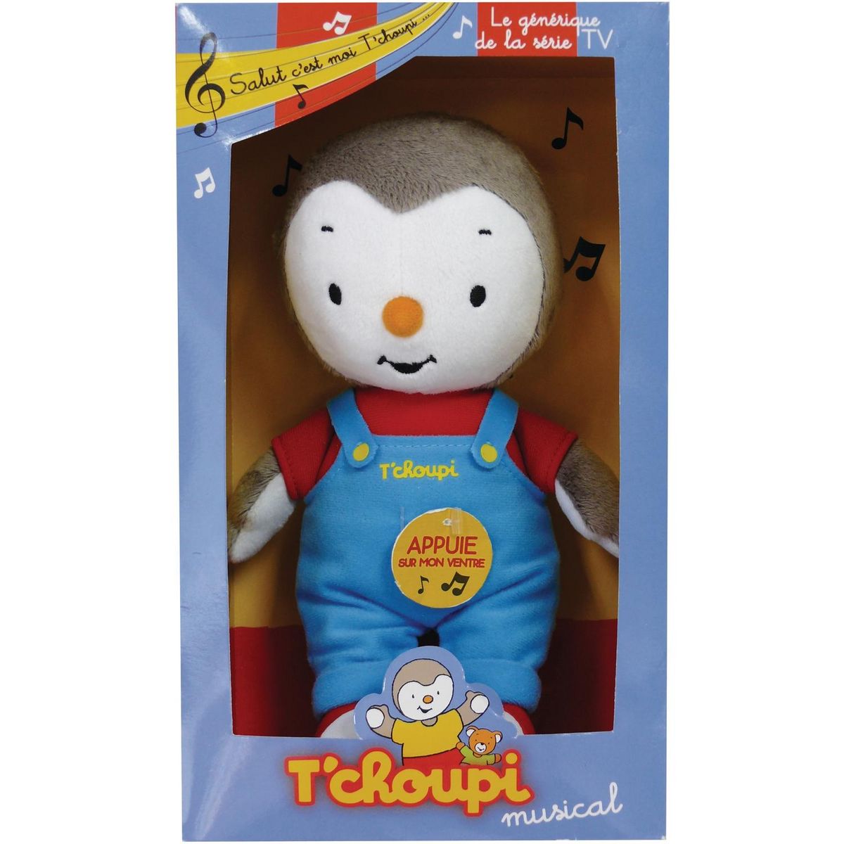 JEMINI Peluche musicale 20 cm Tchoupi