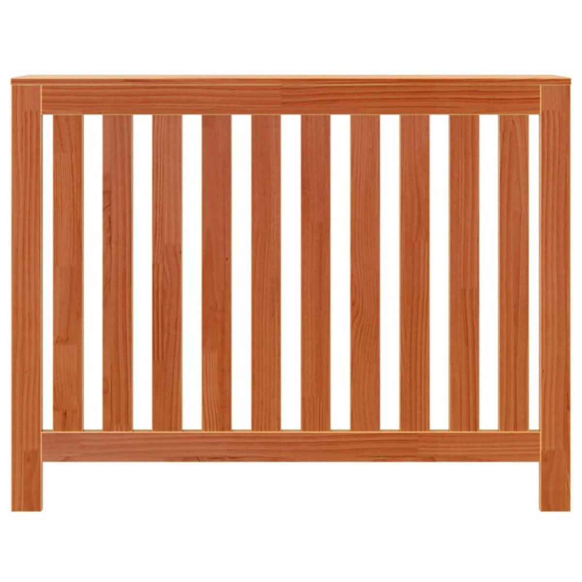 VIDAXL Cache-radiateur cire marron 108,5x19x84 cm bois massif de pin