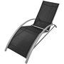 Voir la diapositive 4 : VIDAXL Chaises longues et parasol Aluminium Noir