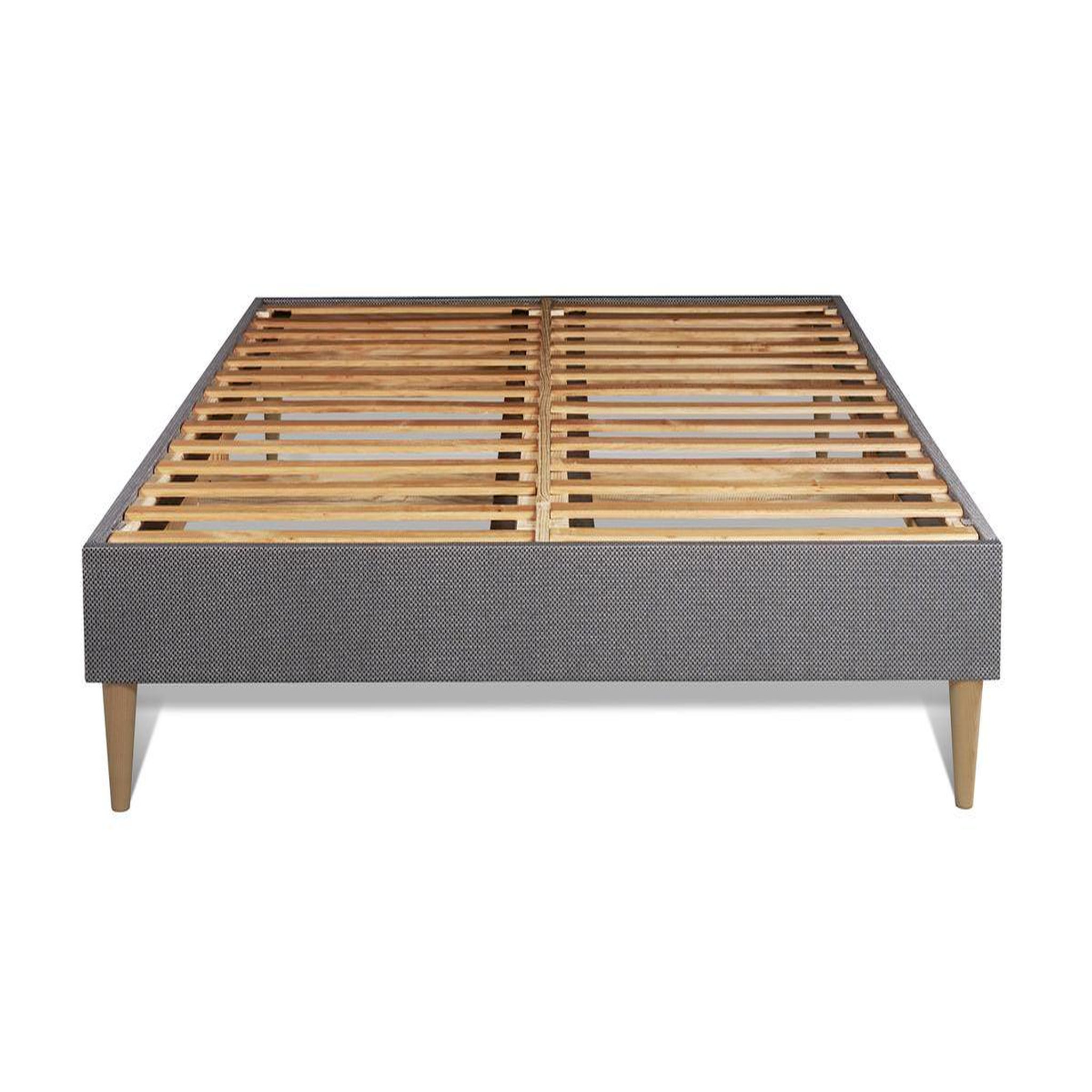 Voir la diapositive 4 : SEPTNUITS Pack matelas + sommier kit gris Memo Spring Ressorts ensachés MAXI épaisseur + Couette + 2 oreillers