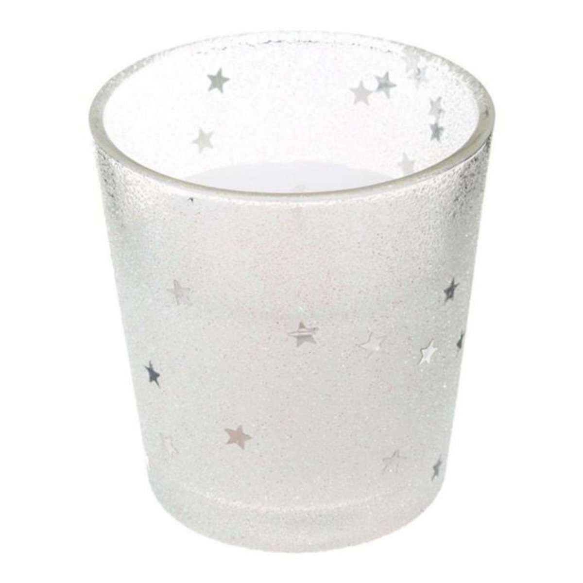 FEERIC LIGHT & CHRISTMAS Bougie Photophore Déco  Colorama  90g Blanc