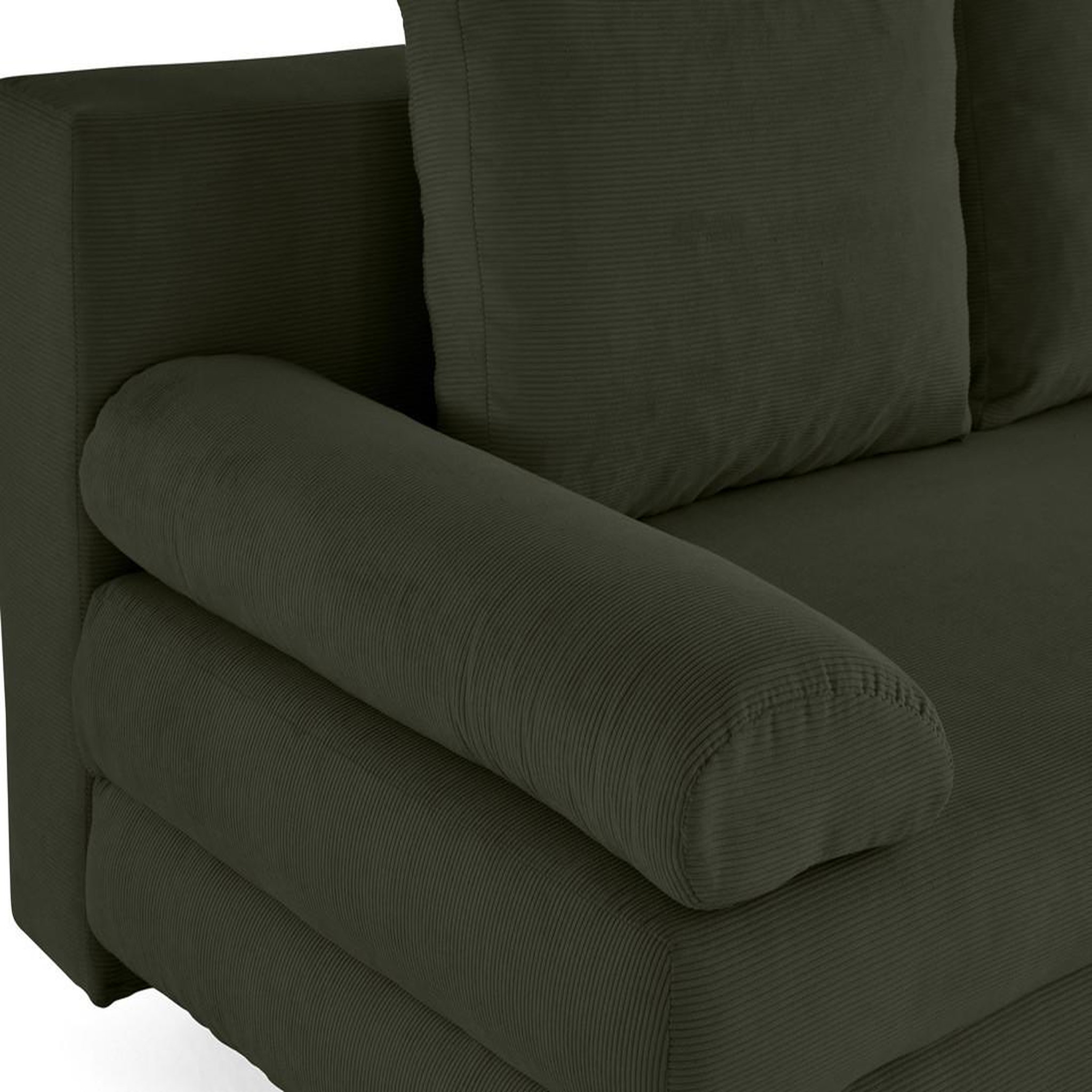 Voir la diapositive 6 : BEST MOBILIER Wonder - canapé 3 places convertible avec coffre en velours côtelé