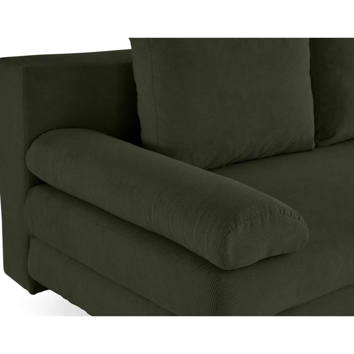 BEST MOBILIER Wonder - canapé 3 places convertible avec coffre en velours côtelé