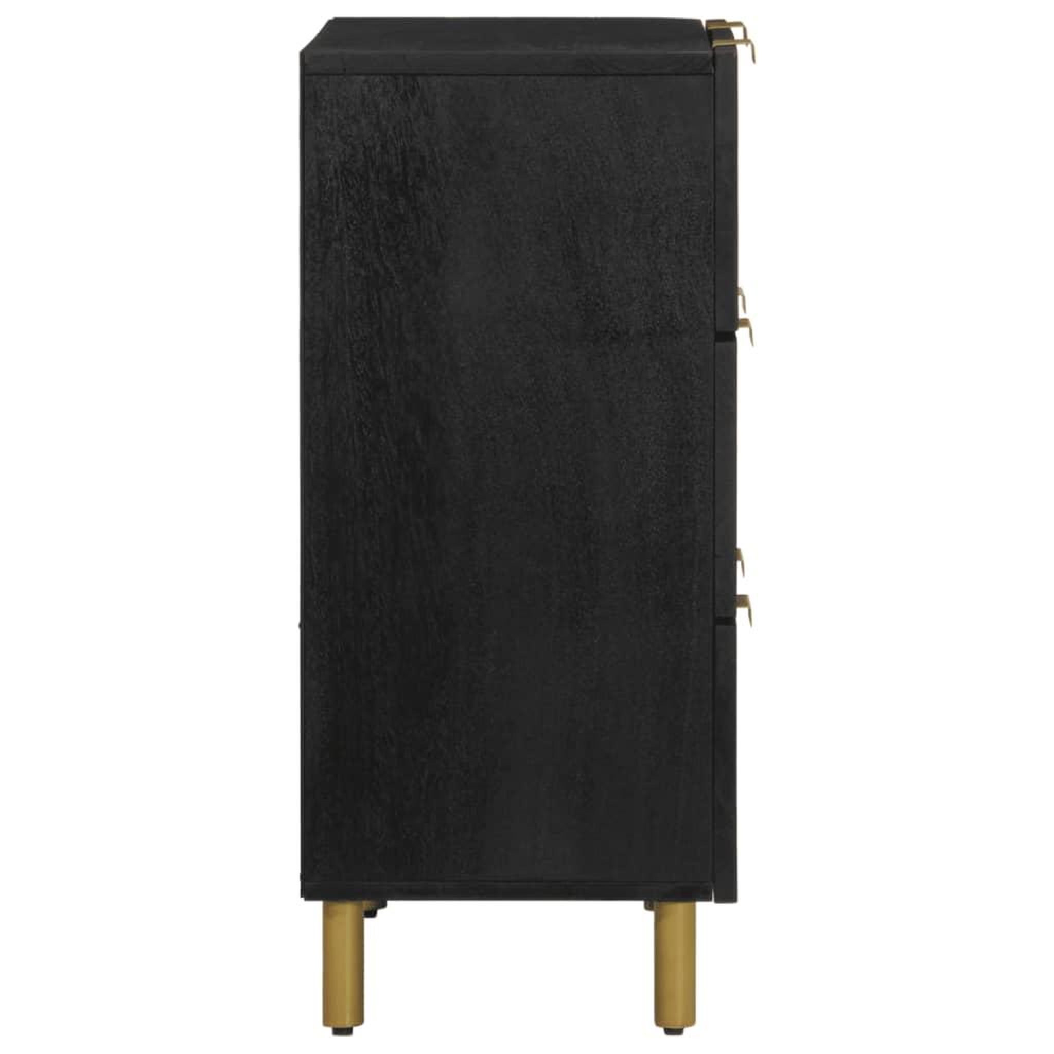 Voir la diapositive 4 : VIDAXL Buffet noir 60x33x75 cm bois d'ingenierie