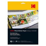 Kodak Papier d impression Kodak Photo Sticker Paper Pack de 20 feuilles de papier photo autocollant Format 10 x 15 cm (A6) Finition b