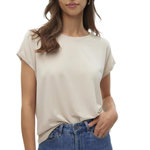 Vero Moda T Shirt  Femme Vero Moda Lava. Coloris disponibles : Beige