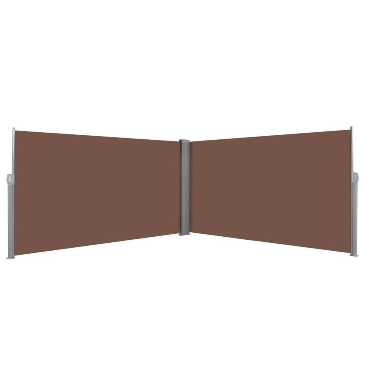 VIDAXL Auvent lateral retractable 160 x 600 cm Marron