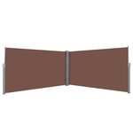 VIDAXL Auvent lateral retractable 160 x 600 cm Marron