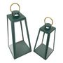 Voir la diapositive 3 : Paris Prix Lot de 2 Lanternes en Verre  Grent  57cm Vert