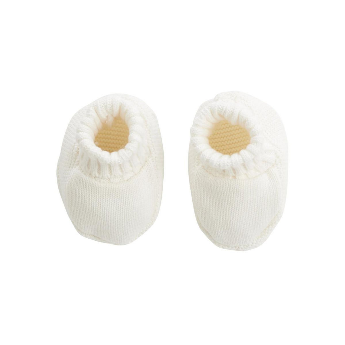 Petit Béguin Bonnet bébé et chaussons en tricot Hello Baby