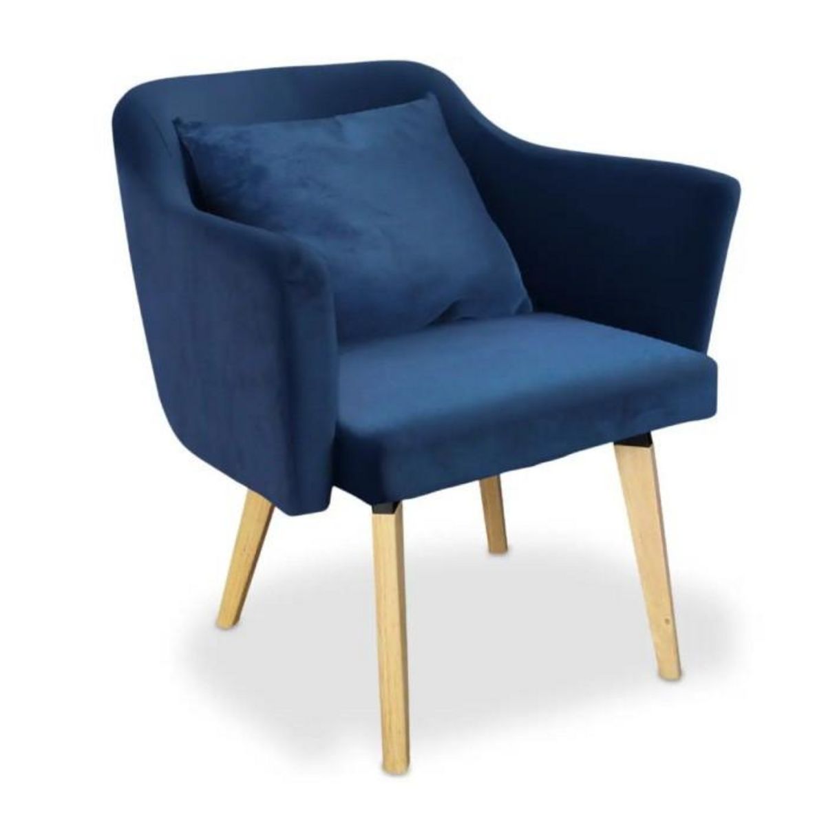 Paris Prix Lot de 20 Fauteuils en Tissu  Delante  67cm Bleu