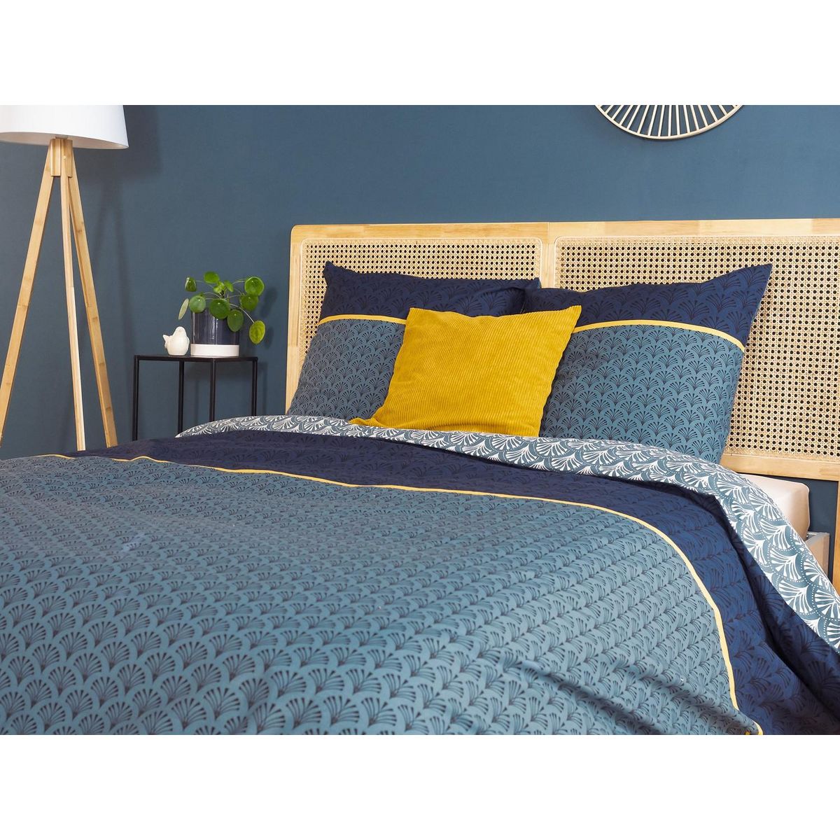 Home collection Parure de couette 3pcs 240x220cm better coton bci jade