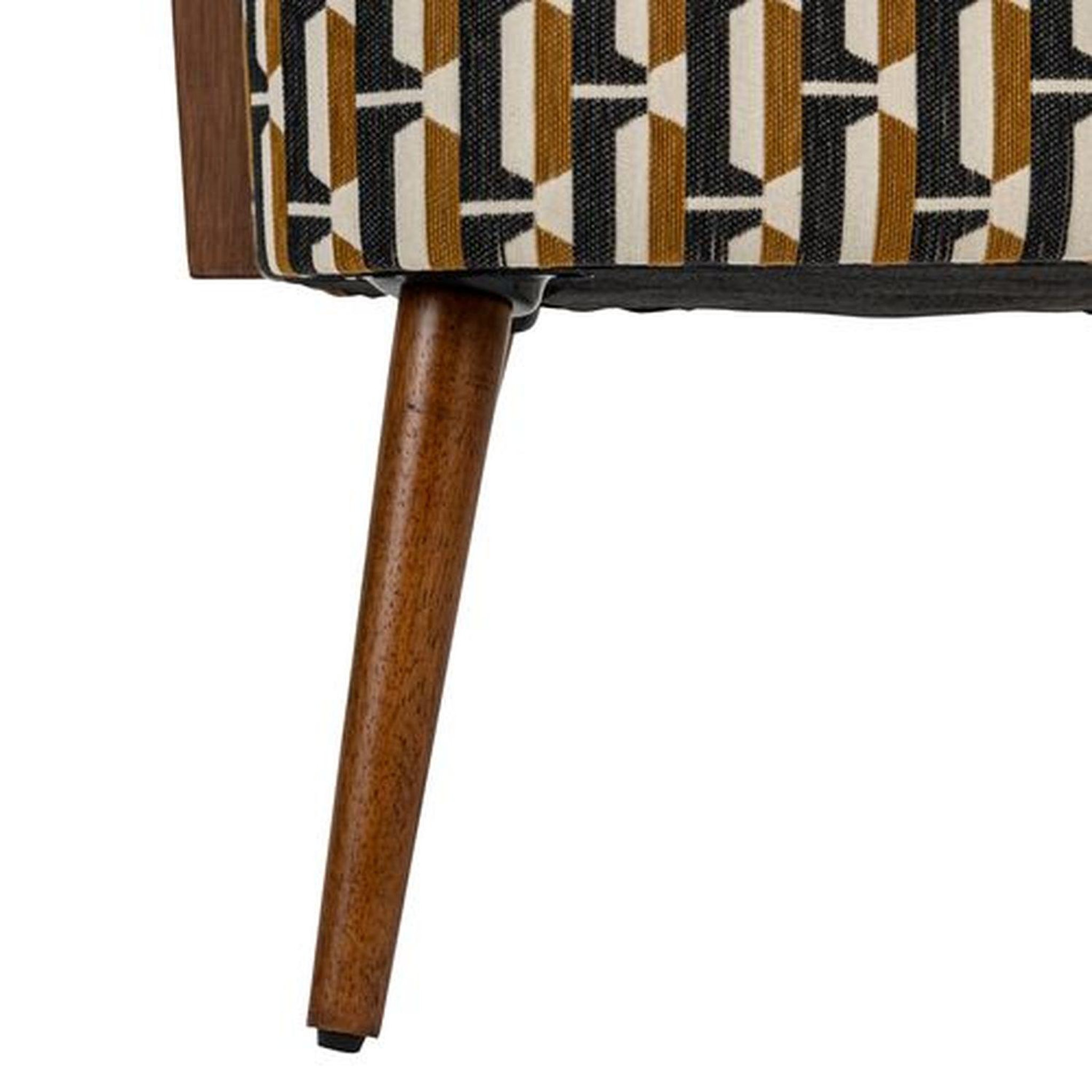 Voir la diapositive 5 : ATMOSPHERA Fauteuil avec tissu jacquard chiara - noir et beige