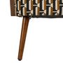 Voir la diapositive 5 : ATMOSPHERA Fauteuil avec tissu jacquard CHIARA - Noir et beige