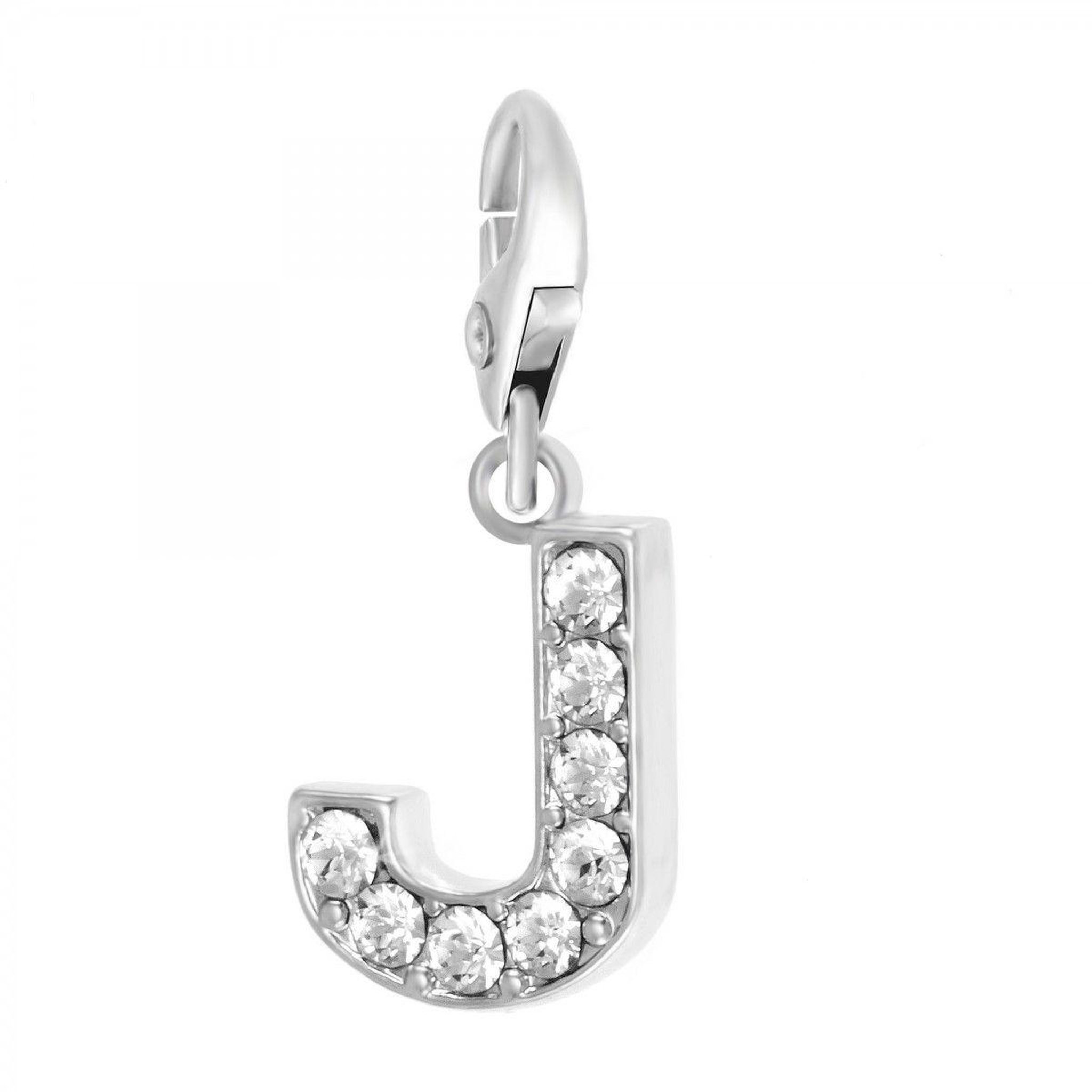 SC CRYSTAL Charm Lettre J SC Crystal orné de Cristaux scintillants