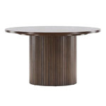 Paris Prix Table Basse Design Nervuré  Bianca  80cm Marron