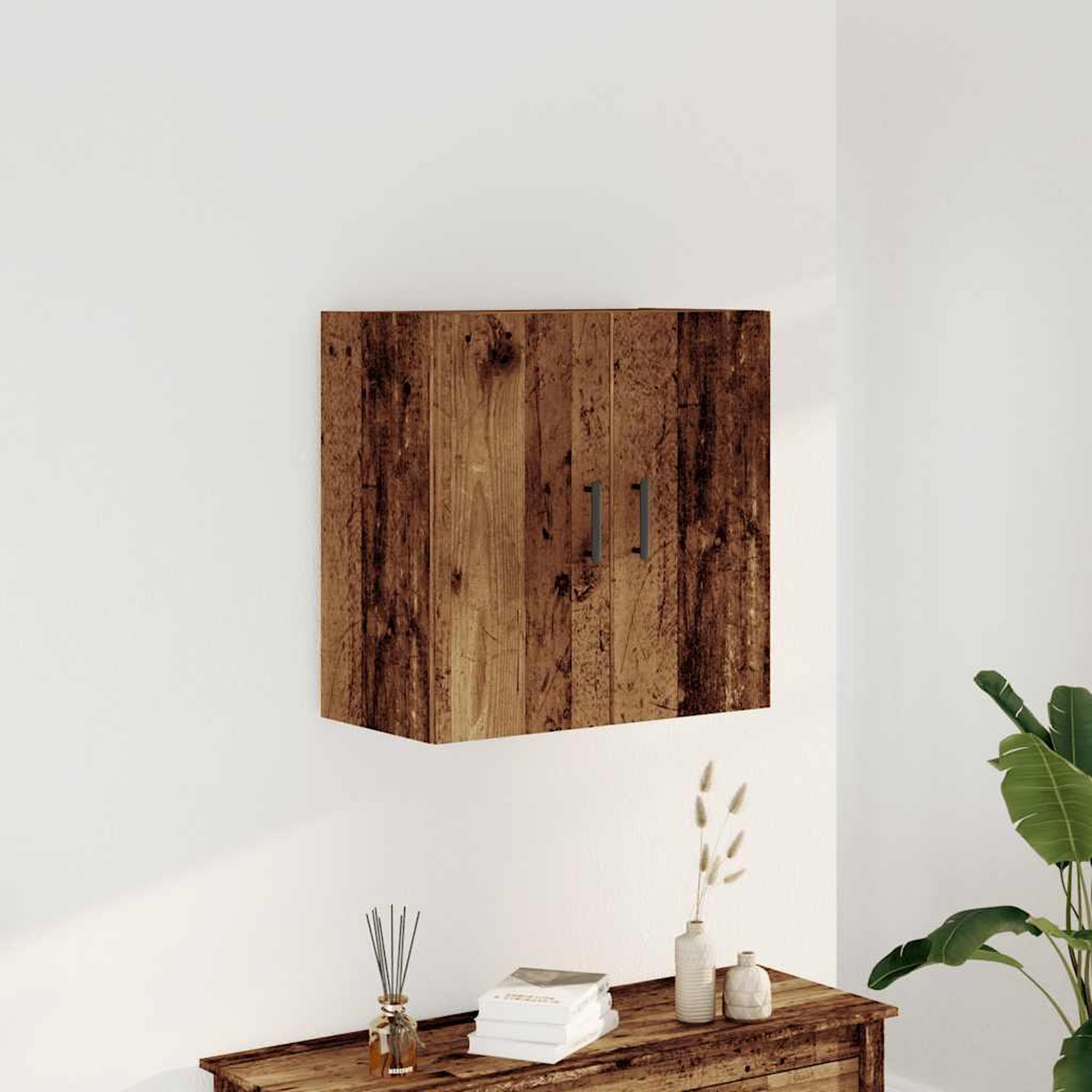 Voir la diapositive 3 : VIDAXL Armoire murale vieux bois 60x31x60 cm bois d'ingenierie