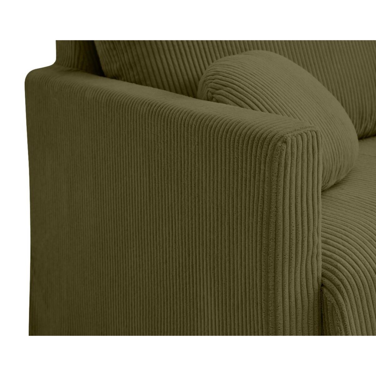 LISA DESIGN Serena - canapé droit déhoussable 2 places en velours côtelé