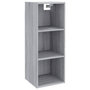 Voir la diapositive 2 : VIDAXL Armoire murale sonoma gris 34,5x32,5x90 cm bois d'ingenierie