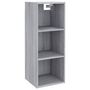 Voir la diapositive 2 : VIDAXL Armoire murale sonoma gris 34,5x32,5x90 cm bois d'ingenierie