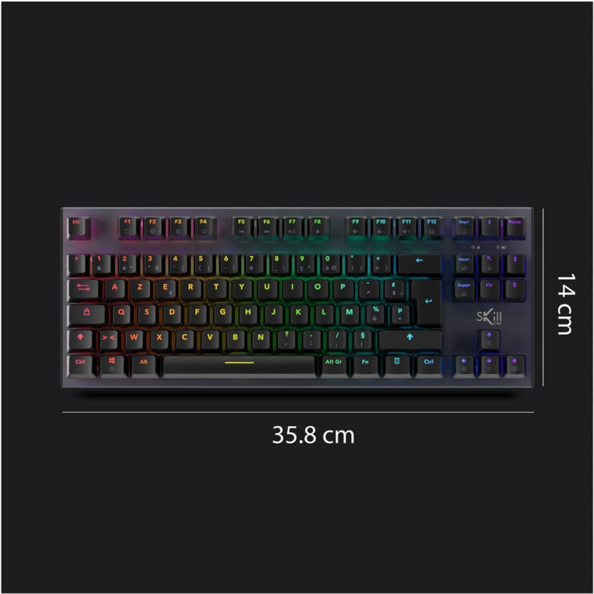 SKILLKORP Clavier gamer sans fil K20 TKL