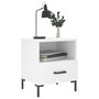 Voir la diapositive 4 : VIDAXL Tables de chevet 2 pcs blanc 40x35x47,5 cm bois d'ingenierie